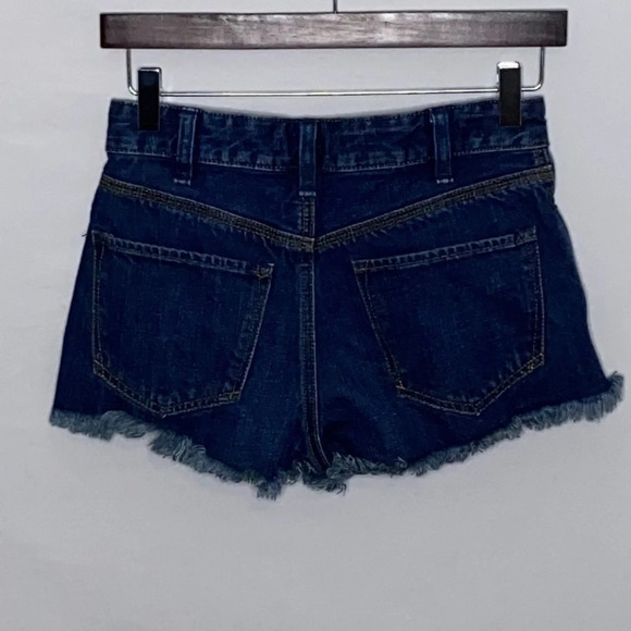Free People Logan Button Fly Denim Shorts - Sz 24 - Picture 3 of 6